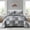 Black Grey, variant on Teal Blue Quilt Set Queen Size 3 Pieces Boho Plaid Turquoise Floral Bedspread Set Microfiber Lightweight Bohemian Bedding Bedspread Coverlet Set for All Season 90"x96"