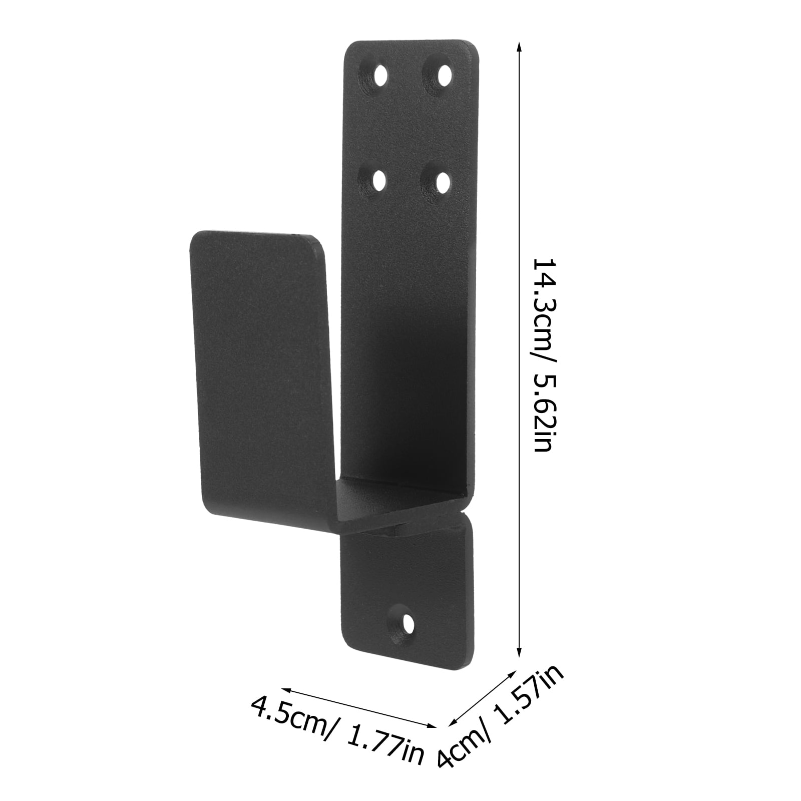 LEXSOMEO 2pcs Door Mount Brackets U Bracket Sliding Bar Support Holder Barn Door Hardware