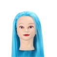 thumbnail image 3 of Professional Mannequin Head Hairdresser Training Head Hair Training Head Cosmetology DollSky Blue, 3 of 5