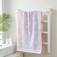 thumbnail image 4 of Anckoeil Cotton Towel, 28.35x12.99in Soft Absorbent Striped Towel for Daily Use, 4 of 5