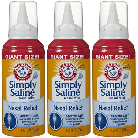 GIANT SIZE 4.25 OZ, Pack of 3Doctor recommended for use with prescription and OTC allergy/cold medications By Simply