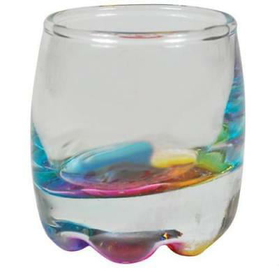 Anchor Hocking Glass Quaffer Barbell Double Bubble Layered Shot Glass Shooter 
