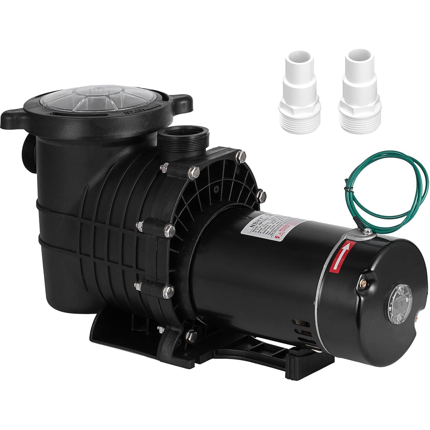 HetayC 2HP Pool Pump Inground, Self Primming pool pump above ground