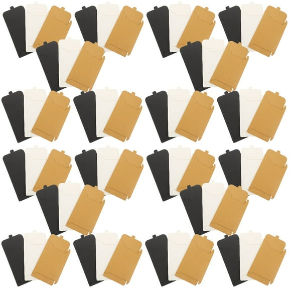 MLINS 60 Pcs Blank Cards Storage Boxes Greeting Cards Containers Paper Blank Empty Cases