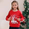 thumbnail image 3 of Aideaone Girls Boys Christmas Sweatshirts Unisex Funny Xmas Print Pullover Inner Fleece Long Sleeve Top Shirt 5-12 Years, 3 of 9