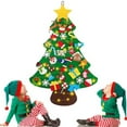 thumbnail image 4 of Shoreew Montessori Felt Christmas Tree for Toddlers with Lights DIY Games Kids Plush Christmas Tree Set with 32/40 Ornaments, 4 of 7