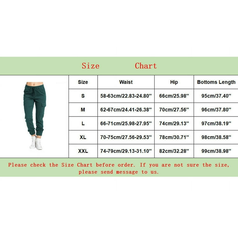 HSMQHJWE A New Day Pants For Women Skinny Track Pants Women Ladies Multi  Pocket Cargo Casual Pants Elastic Waist Corset Rope Pants Lady Pant With  Pocket 