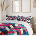 thumbnail image 6 of Ambesonne Chevron Duvet Cover Set, Downward Parallel Lines, 2-Calking, Multicolor, 6 of 7