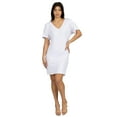 thumbnail image 2 of Womens V Neck Short Sleeve T Shirt Dress, 2 of 11