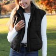 thumbnail image 4 of Ftwytp Womens Puffer Vest Sleeveless Zip Up Outerwear Down Jackets Winter Warm Puffer Lightweight Down All Winter Jackets Coats 2024, 4 of 8