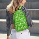 thumbnail image 5 of Disketp Green Cucumber Mochila de Lona Estampada, Mochila Escolar de Viaje Ligera para Estudiantes y Portátil-Small, 5 of 5