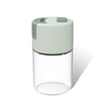 thumbnail image 1 of Naiovety Botellas de vidrio a prueba de polvo, tarros de especias para condimentos, contenedor agitador, dispensadores cuantitativos de sal, Cocina y Comedor Verde, 1 of 6