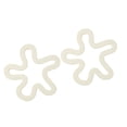 thumbnail image 1 of DOLITY 2Pcs Silicone Mats Heat Resistant Pad Cup Coasters for Home Dining Table Bar 2pcs White, 1 of 9