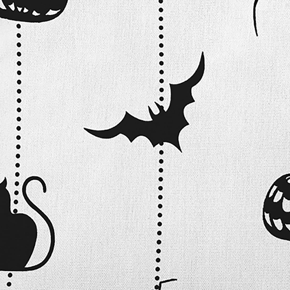 20" x 20" Simply Daisy Halloween Web Polyester Indoor/Outdoor Pillow, White (1 Count)