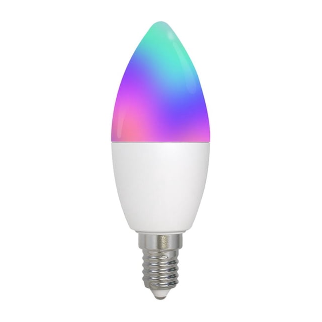 Luz ZigBee Smart Bulb APLICACIÓN Control remoto / Control de voz E14 Lámpara de vela base JShteea El nuevo