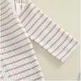 thumbnail image 5 of Bellafa Newborn Girl Ribbed One-Piece Long Sleeve Footies Romper Jumpsuit Zipper Pjs Baby Girls' Sleep and Play Pajamas with Bowknot Headband, 5 of 8