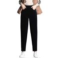 thumbnail image 1 of Stylish Women's Harem Pants Elasticated Waist Straight-leg Trousers for Shopping Dating, 1 of 5
