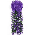 thumbnail image 1 of Vid de simulación morada, flor artificial para ramo de bodas, decoración de patio al aire libre, 1 of 8
