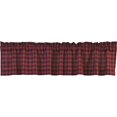 thumbnail image 5 of VHC Brands Rustic & Lodge Kitchen Window Cumberland Curtain, Valance 16x72, Chili Pepper Red, 5 of 7