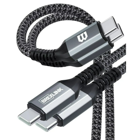 Brexlink 6.6ft USB C to USB C Cables (2-Pack), Fast Charging & Data Sync, Compatible with Samsung Galaxy S21, Google Pixel 5, OnePlus 9, Macbook and More