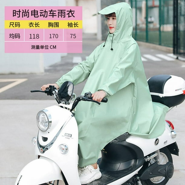 Adult Fashion Rain Proof Light Bike Electric Car Polyester TPU Coating Korean and Japanese Raincoat Poncho yaoshenbao LED