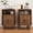 2-walnut-2pcs, variant on Mid Century Nightstand Set of 2, Fluted Bedside Tables with Storage, Small Vintage End Tables for Bedroom, Walnut