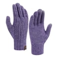 thumbnail image 2 of GPOECD Winter Gloves Solid Color Knitted Warm Mittens Suitable for Both Men and Women Providing Cold Weather Comfort, 2 of 9