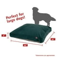 thumbnail image 3 of Majestic Pet | Villa Velvet Shredded Memory Foam Rectangle Pet Bed For Dogs, Removable Cover, Marine, Large, 3 of 6
