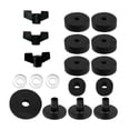thumbnail image 1 of lionlar 18 Pcs Support Cymbale Feutres Instrument de Percussion Remplacement Cymbale Robuste Noir, 1 of 9