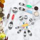 thumbnail image 2 of Juego de cucharas medidoras magnéticas NQ 8 piezas acero inoxidable para medir ingredientes secos y líquidos, 2 of 5