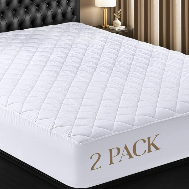Funda de colchón Utopia Bedding Twin de 39 x 75 pulgadas, paquete de 2 unidades, 41 cm de profundidad