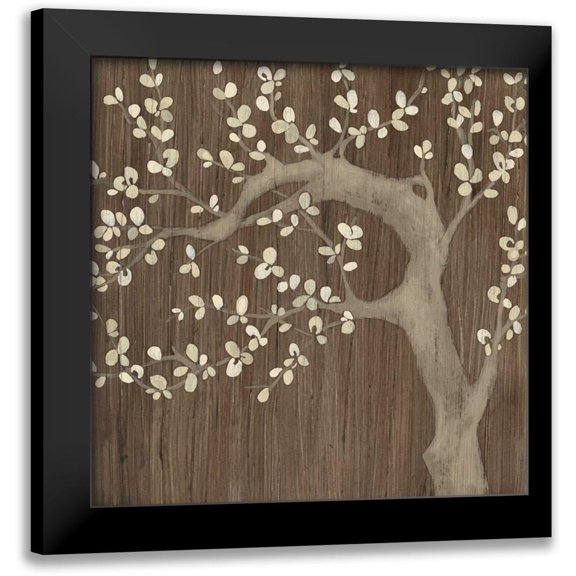 Vess, June Erica 12x12 Black Modern Framed Museum Art Print Titled - Driftwood Cherry II