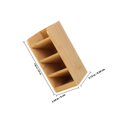 thumbnail image 2 of STRANDCHIC 1Pack Desk Organizer Lacquered Bamboo Wood Brown Rectangular for Adults Students Classroom Art Studio, 2 of 8