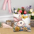 thumbnail image 1 of up to 60% Off WIZUTIZ Easter Pillow Cover Rabbits Flower And Easter Eggs Green One Side Sided Printed Pillowcase A, 1 of 5