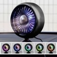 thumbnail image 1 of USB DC 5V Voiture Ventilateur Multi-Angle Réglable en Rotation Ventilateur Électrique 3 Vitesses Voiture Centrale Console Refroidissement Ventilateur Air Circulateur Silencieux avec Lumière Changeante Colorée pour les Camions de Voitures, 1 of 5