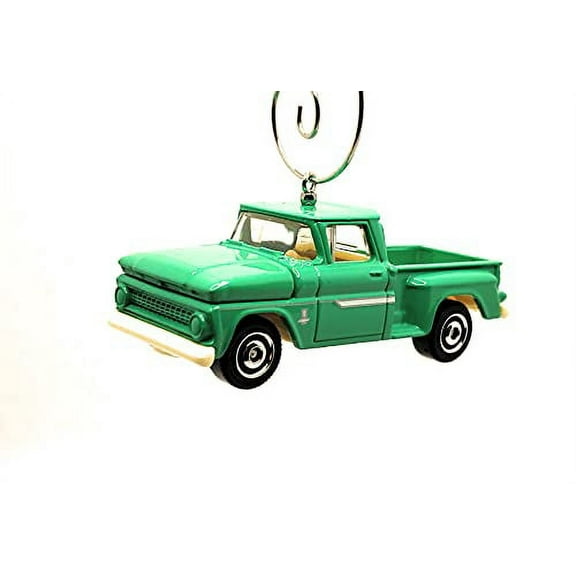1963 for Chevy C10 Pickup Truck Christmas Ornament 1:64 Green