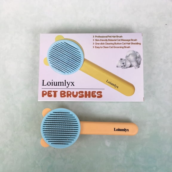 Loiumlyx Grooming tools for pets, namely, brushes - Compact size with fully retractable bristles for one-button cleaning of pet hair