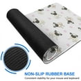thumbnail image 6 of Long Mouse Pads for Desk,Pug and Footprints Desk Mats on Top Of Desks, Desk Mouse Pad Extra Large with 3mm Non-Slip Base and Stitched Edge for Gaming,Office,Work,Home 31.5"x15.7", 6 of 6