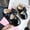 Black, variant on VOUZZA Toddler Girls Princess Shoes Solid Color Bowknot Patent Leather Flat -on Loafers Mary Jane Walking Shoes