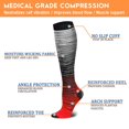 thumbnail image 7 of 8 Pairs Medical Sport Compression Socks - 15-20mmhg Graduated Knee-High Support for Men & Women, Ideal for Soccer, Running, and Nurses, 7 of 7