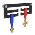 thumbnail image 4 of Milaget Medal Holder Display Coat Hanger Rack Frame Shelf Acrylic - Black, 4 of 9