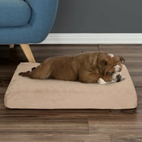 PETMAKER 26x19 Memory Foam Dog Bed with Removeable Washable Cover (Tan)