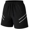thumbnail image 3 of Men's 5-Pack Performance Training Shorts With Zipper Pockets (Sizes, S to 2XL), 3 of 6