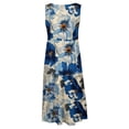 thumbnail image 5 of Qiopertar Robe d'Été Décontractée Sans Manches pour Femmes, Mode Vacances, Imprimée, Fête, Plage, Ample, en Solde, Livraison Gratuite à Moins de 5$, jusqu'à 90 % de Réduction, 5 of 5