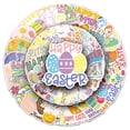 thumbnail image 6 of Easter Stickers Pack 50pcs Easter Bunny Rabbit Stickers Cute Easter Holiday Decor for Skateboard Water Bottles Scrapbook Junk Journal DIY Crafts, 6 of 6