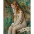 thumbnail image 2 of Pierre-Auguste Renoir 20x24 Gold Ornate Framed and Double Matted Museum Art Print Titled - Young Girl Bathing (1892), 2 of 4