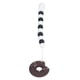 thumbnail image 1 of Donuts, juguetes para la dentición, juguetes de dentición de silicona de grado alimenticio para bebés con tetina, cadena anticaída, juguetes para la dentición para café infantil, 1 of 9