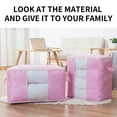 thumbnail image 3 of Ozmmyan 24 gal Large Portable Quilt Bag Closet Organizer, Pink, 3 of 5