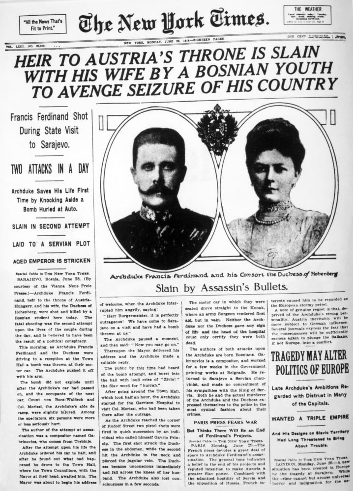 Archduke Franz Ferdinand 1863 1914 History 24 X 36 Walmart