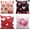 Valentine, variant on Valentine Pillow Covers 18x18 Inch Set of 4 Romantic Love Pink Red Heart Sweet Decorative Throw Pillow Covers Seasonal Holiday Farmhouse Home Sofa Living Room